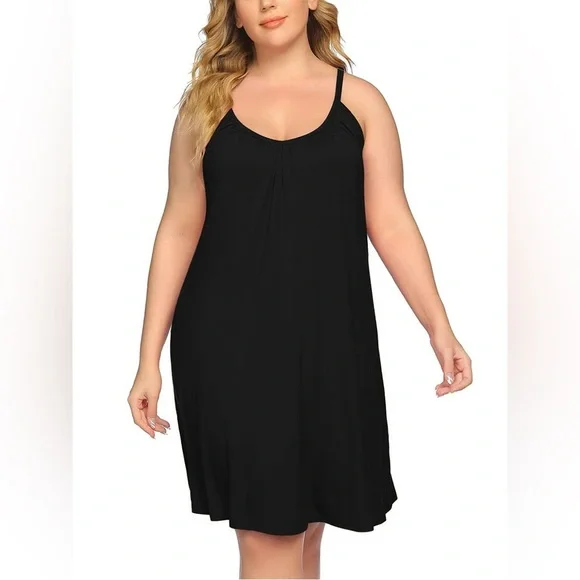 Plus Size Chemise Soft Sexy Sleepwear Pleated Nightgowns Loungewear nwt - Picture 1 of 8